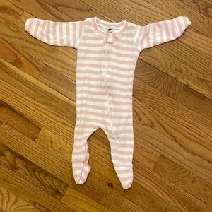 Pink, striped Monica and Andy